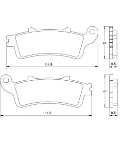 Coppia Pastiglie freno ACCOSSATO AGPA25ST