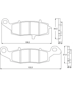 Coppia Pastiglie freno ACCOSSATO AGPA95ST