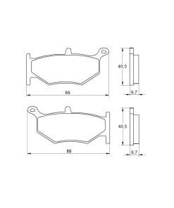 Coppia Pastiglie freno ACCOSSATO AGPP148OR