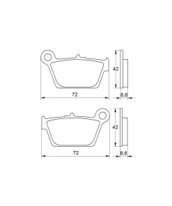 Coppia Pastiglie freno ACCOSSATO AGPP188OR