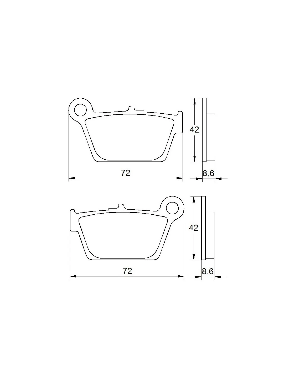 Coppia Pastiglie freno ACCOSSATO AGPP188OR