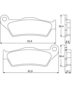 Coppia Pastiglie freno ACCOSSATO AGPP97ST