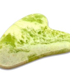 Gua Sha Giada verde per massaggio viso